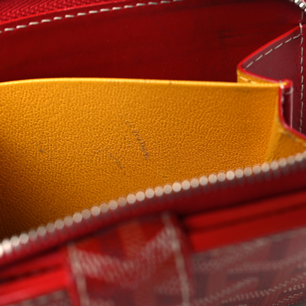 Goyard Goyardine Tuileries Wallet Red 8 of 9