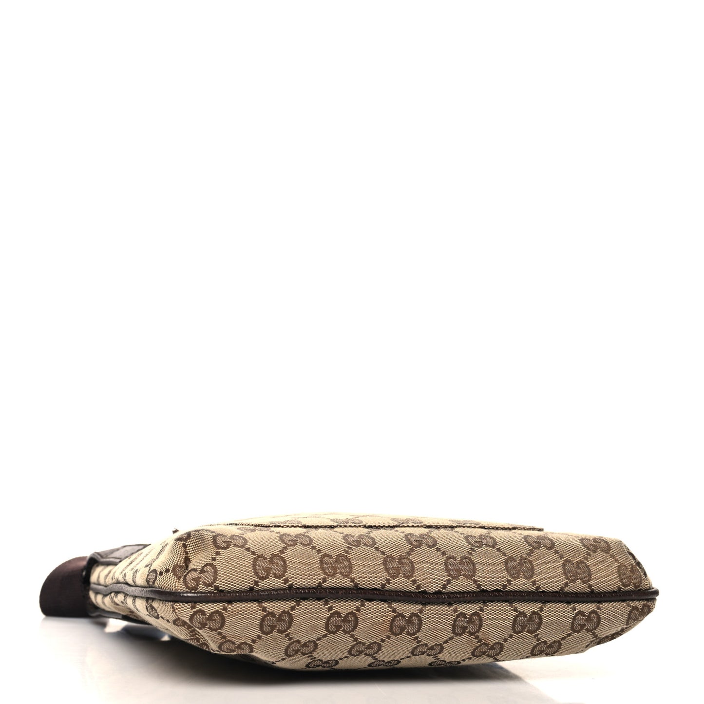 Monogram Flat Messenger Bag Dark Brown