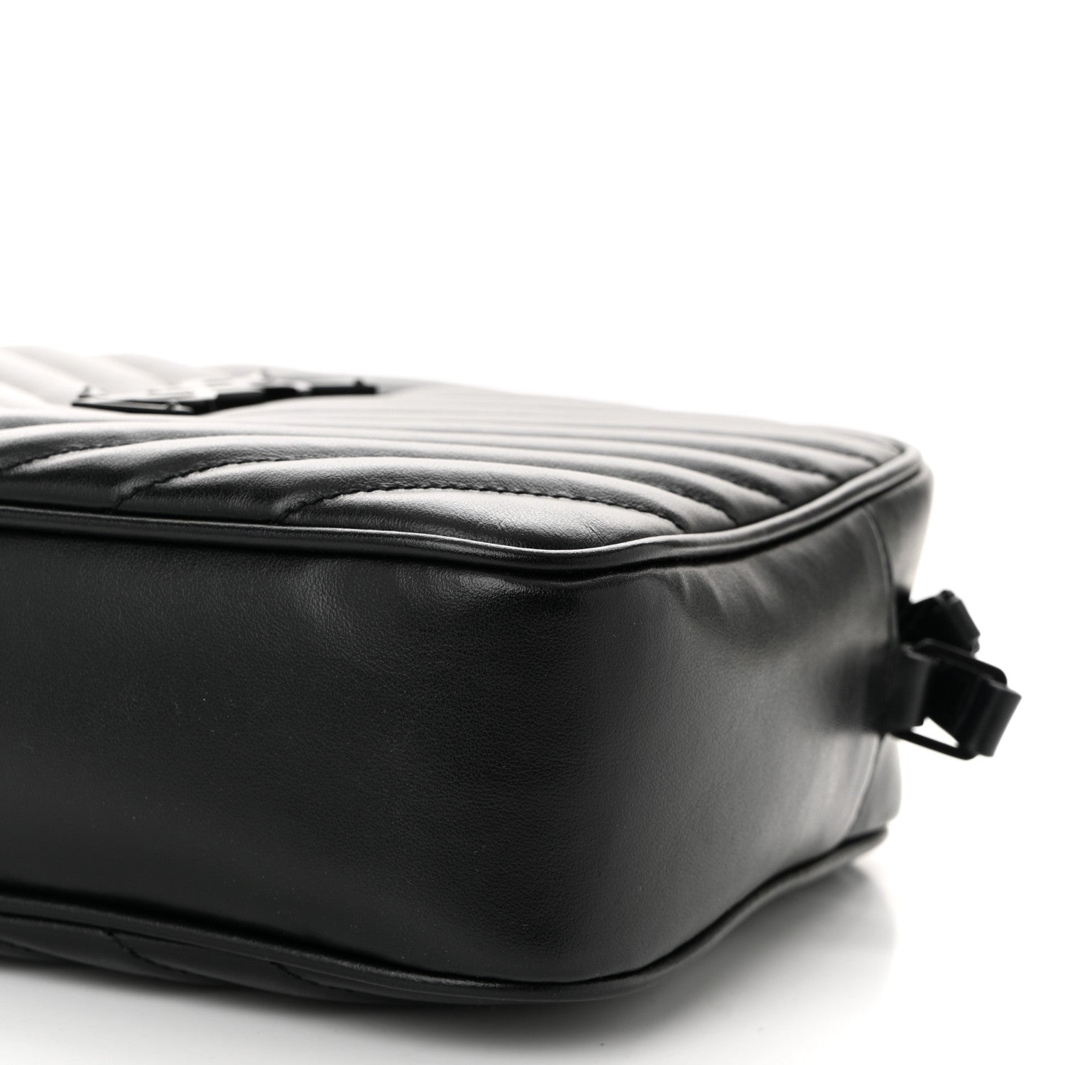 Saint Laurent Calfskin Matelasse Monogram Monochrome Lou Camera Bag Black 10 of 10
