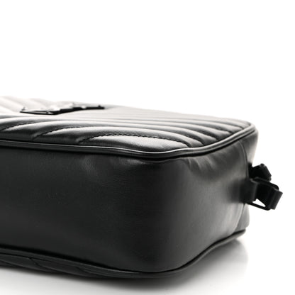 Saint Laurent Calfskin Matelasse Monogram Monochrome Lou Camera Bag Black 10 of 10