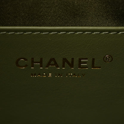 Chanel Caviar Quilted Mini Chanel 25 Handbag Green 6 of 10