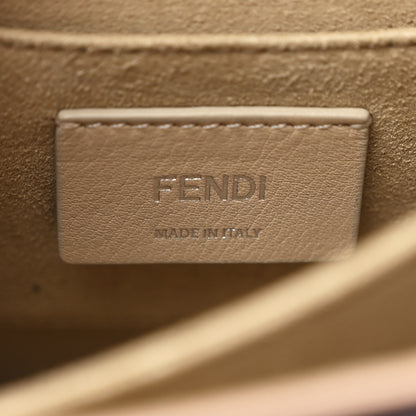 Fendi Vitello Liberty Scalloped Studded Pearl Small Kan I Shoulder Bag Black Cherry Amido 7 of 13