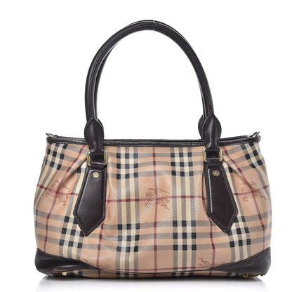 Burberry Haymarket Check Medium Heathcliff Tote Chocolate 1 of 23