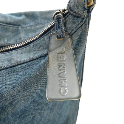 Chanel Denim CC Small Hobo Light Blue 14 of 15