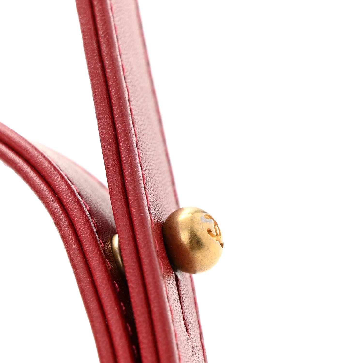 Chanel Calfskin Medium Boy Logo Top Handle Flap Red 15 of 15