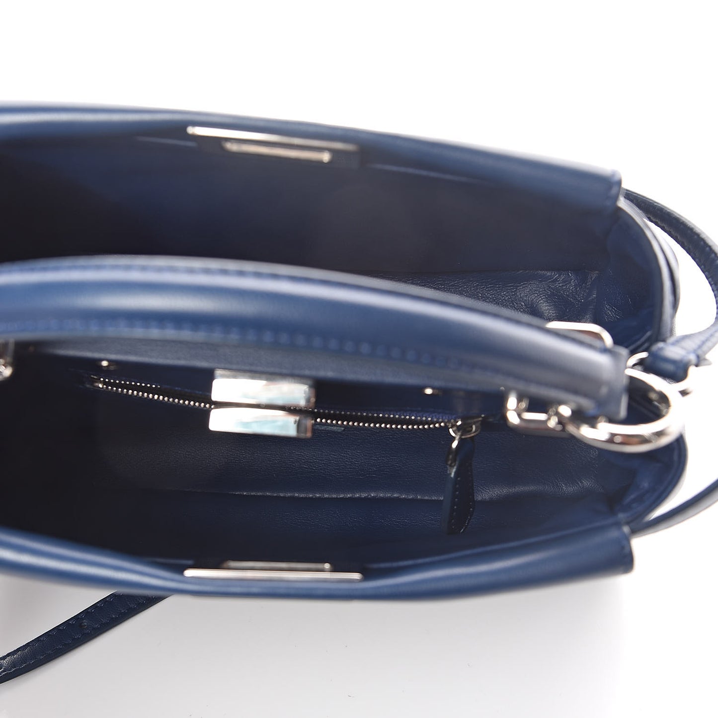 Nappa Mini Peekaboo Iconic Satchel True Blue