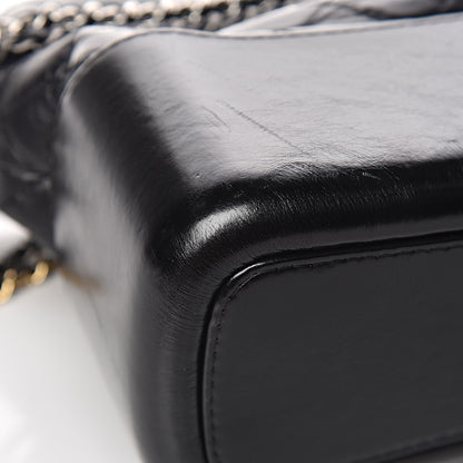 Chanel Aged Calfskin Quilted Medium Gabrielle Hobo Black 14 of 16
