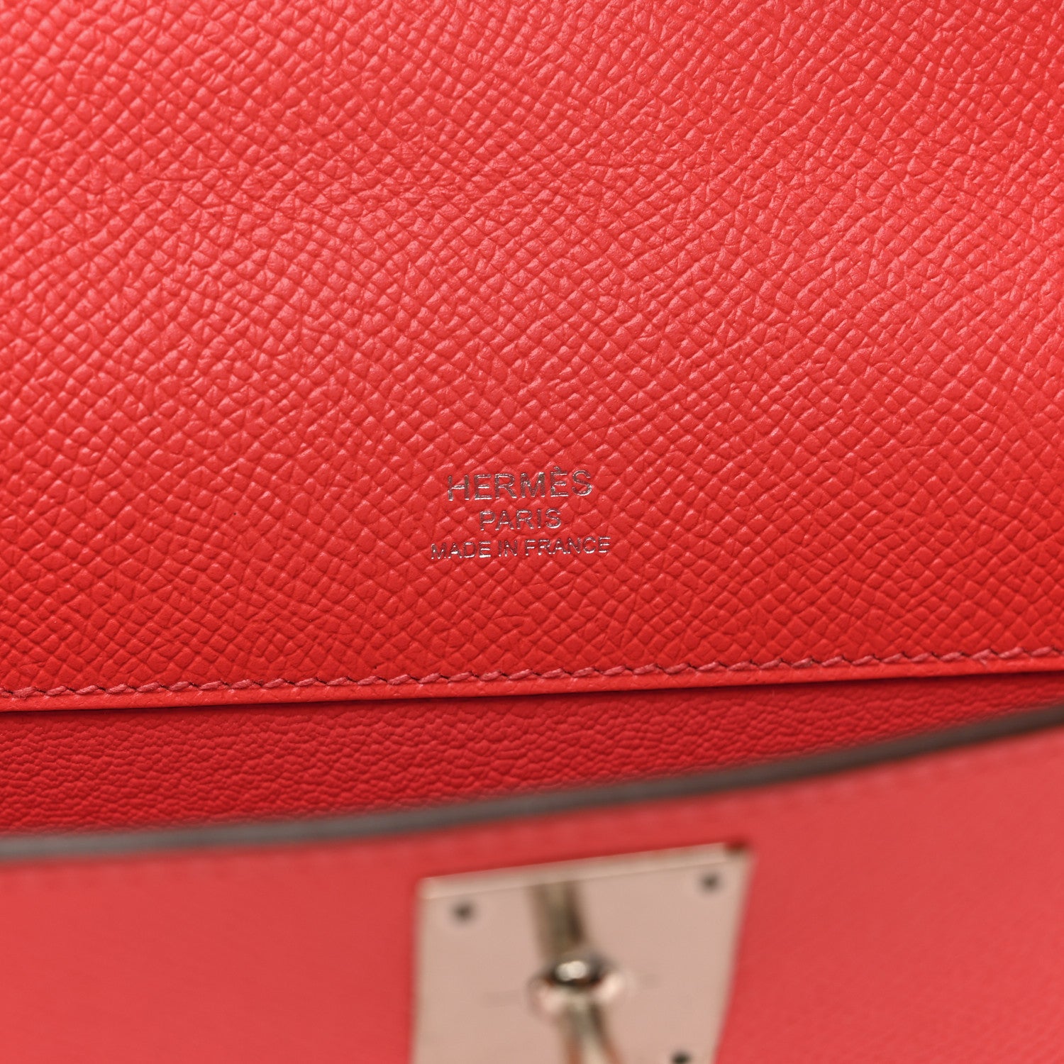 Hermes Epsom Kelly Cut Clutch Pochette Rose Jaipur 6 of 8