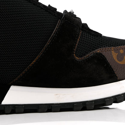Louis Vuitton Suede Monogram Run Away Sneakers 38.5 Black 13 of 13