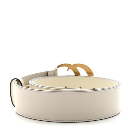 Gucci Calfskin Double G 40mm Belt 90 36 Mystic White 2 of 5