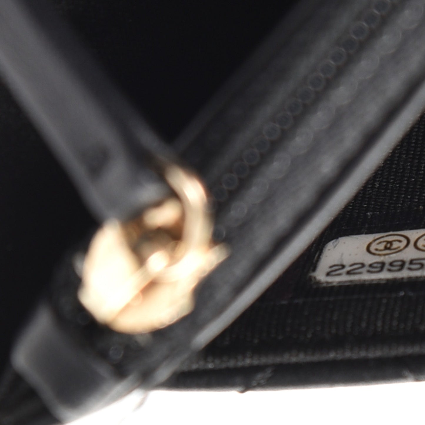 Calfskin Quilted Boy Wallet On Chain WOC Black