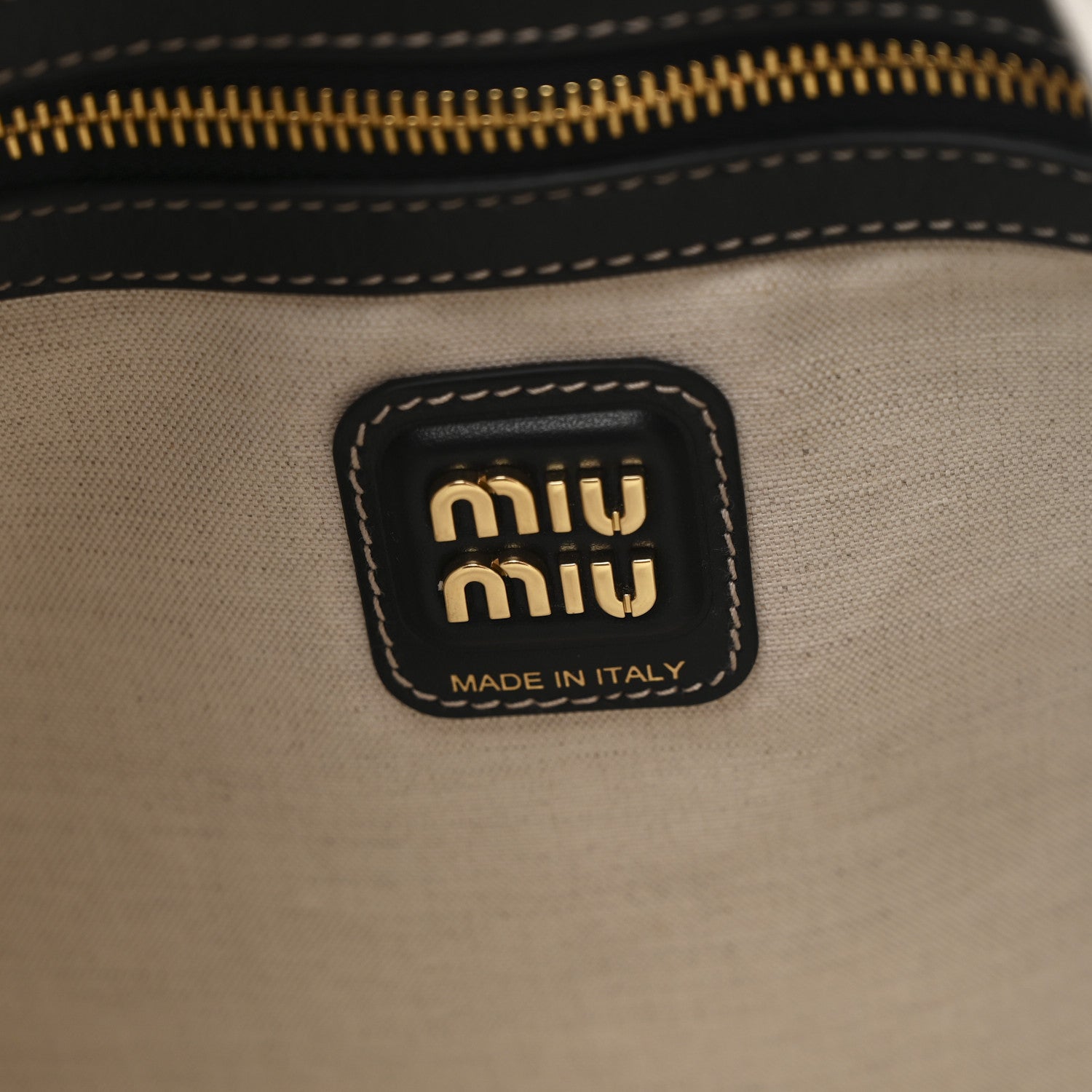 Miu Miu Nappa Ivy Bag Black 6 of 9