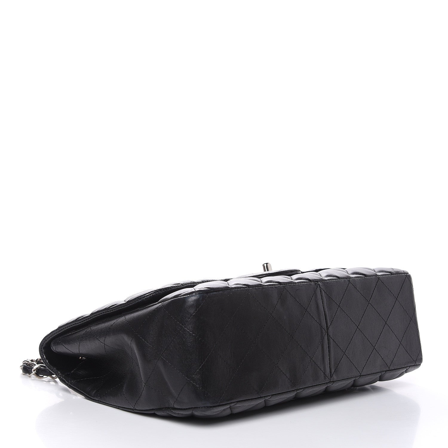 Chanel Lambskin Quilted Jumbo Single Flap Black 4 of 17