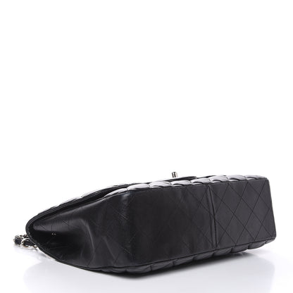 Chanel Lambskin Quilted Jumbo Single Flap Black 4 of 17