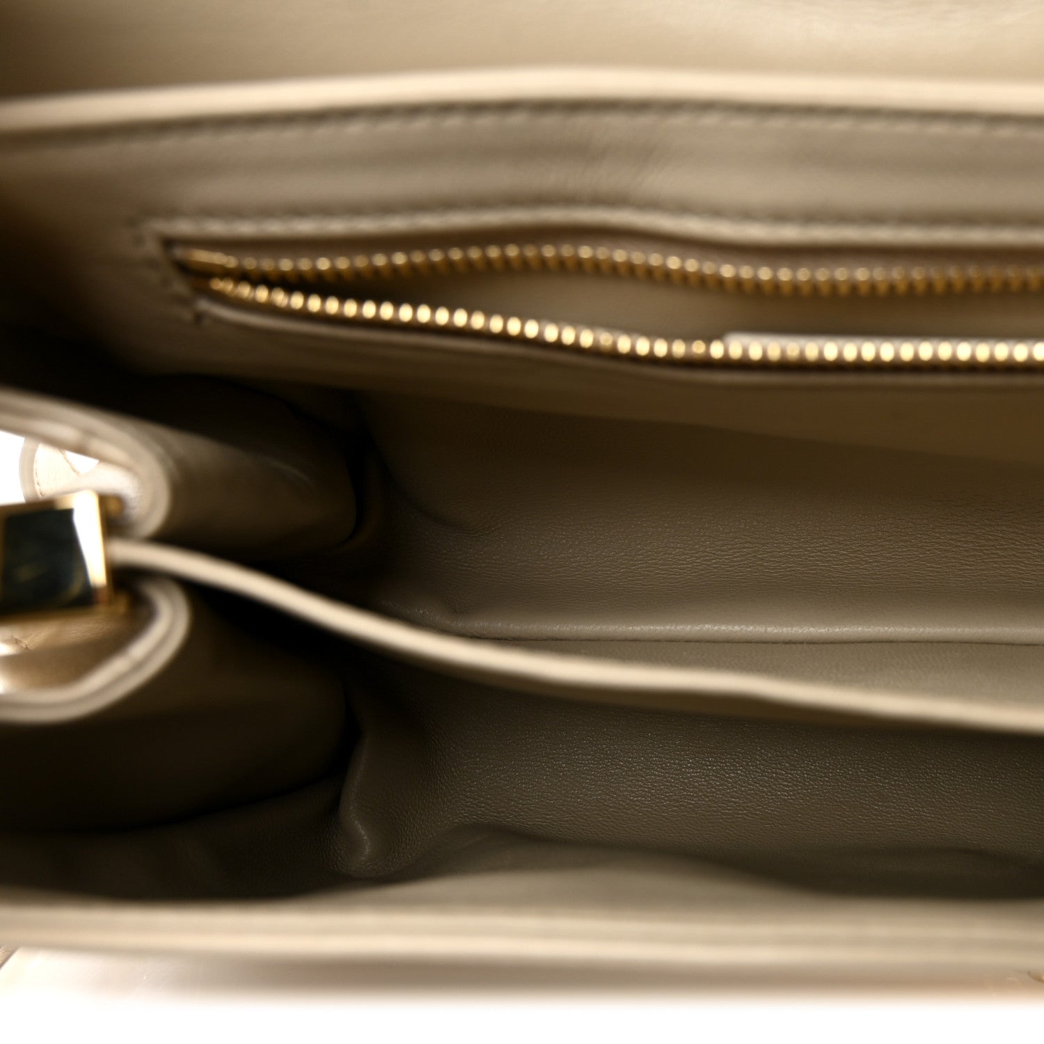Salvatore Ferragamo Calfskin XS Front Flap Crossbody Bag Stone 5 of 9
