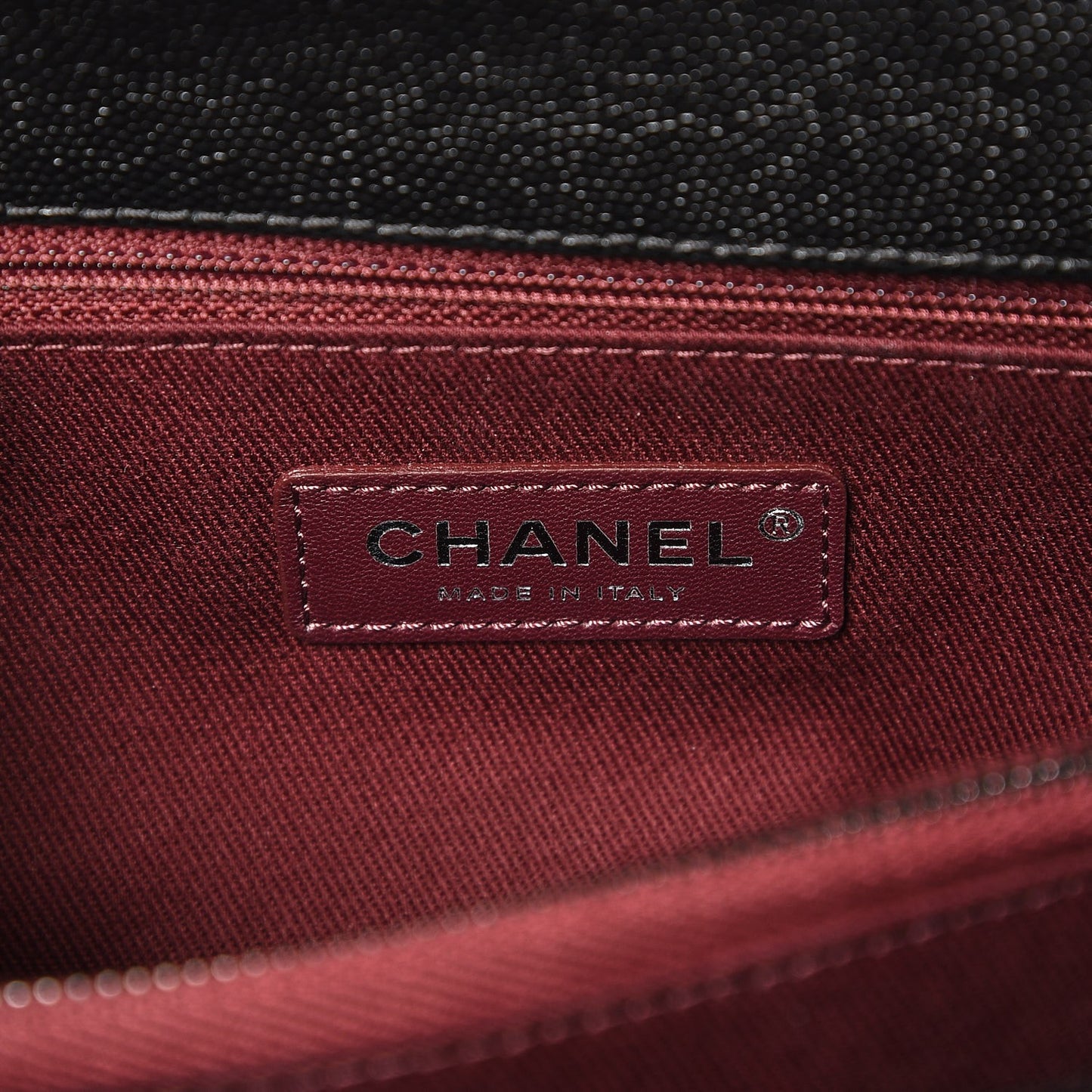 Caviar Chevron Quilted Small Coco Handle Flap So Black