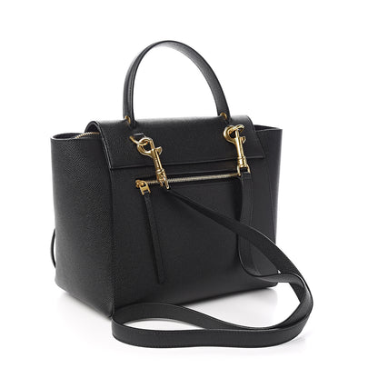 Celine Grained Calfskin Micro Belt Bag Black 2 of 8