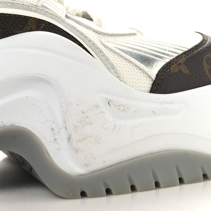 Louis Vuitton Calfskin Monogram Mens LV Archlight 2.0 Platform Sneakers 9 White 9 of 11