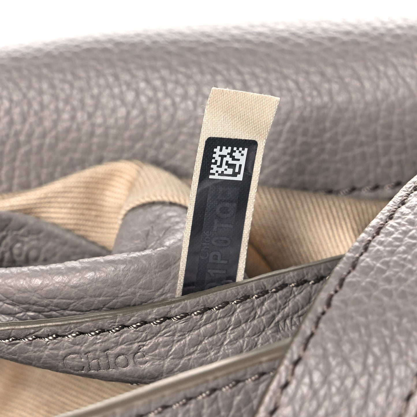 Calfskin Mini Marcie Round Crossbody Bag Cashmere Grey