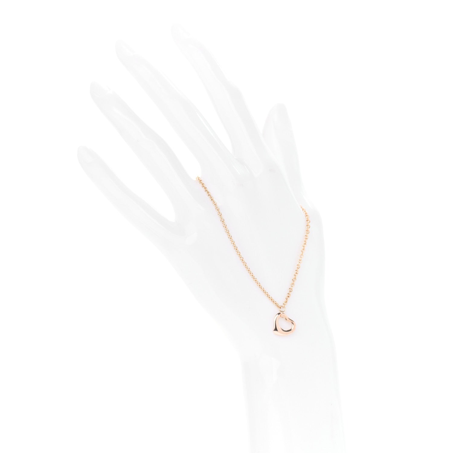 Tiffany 18K Rose Gold Elsa Peretti Open Heart Bracelet 2 of 6