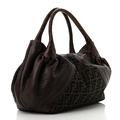 Fendi Zucca Nappa Nuvolata Vitello Tortuga Spy Tobacco Moro 3 of 11