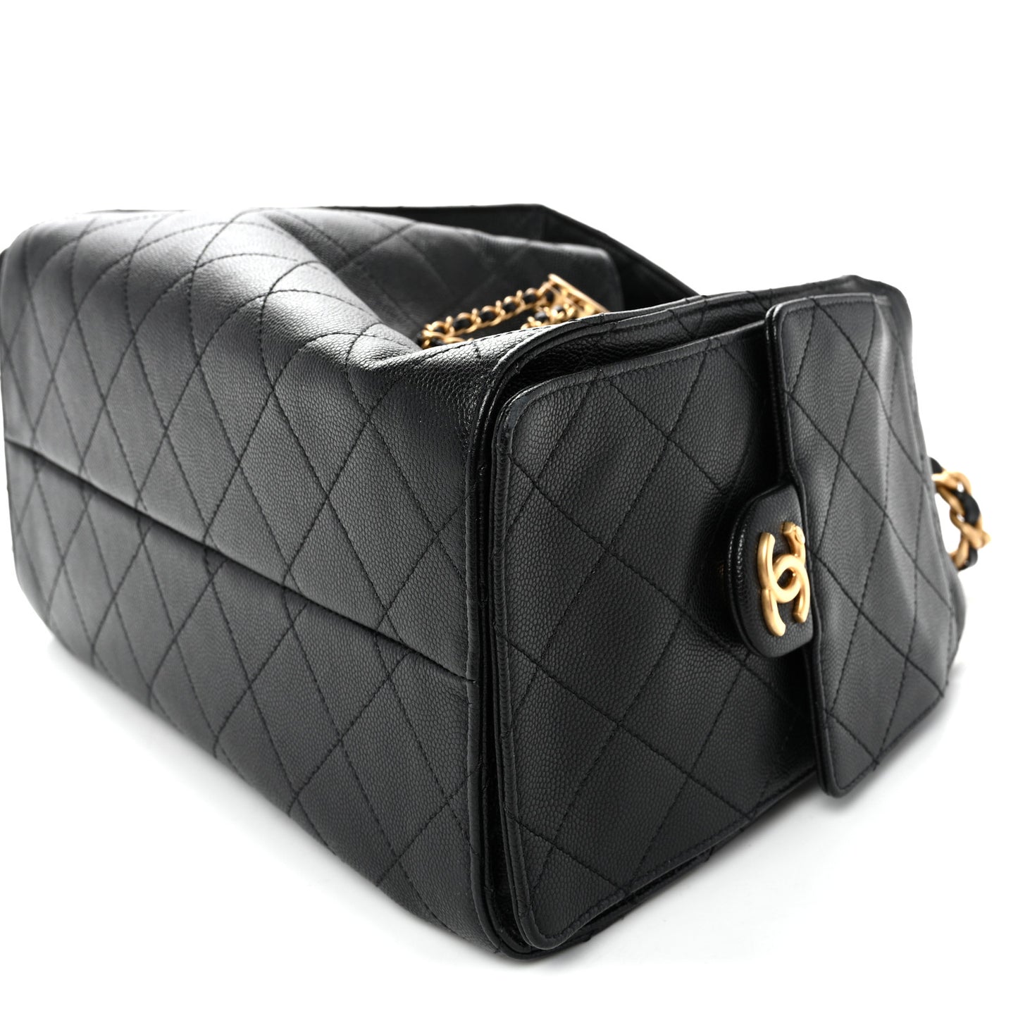 Caviar Quilted Small Chanel 25 Handbag Black