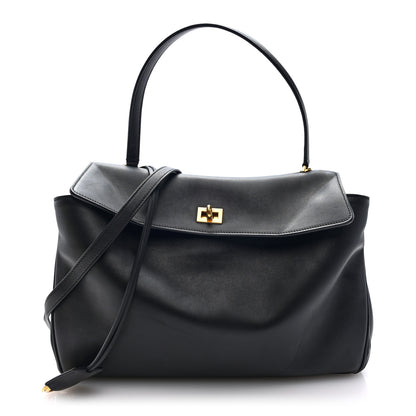 Balenciaga Natural Smooth Calfskin Medium Rodeo Top Handle Handbag Black 1 of 9