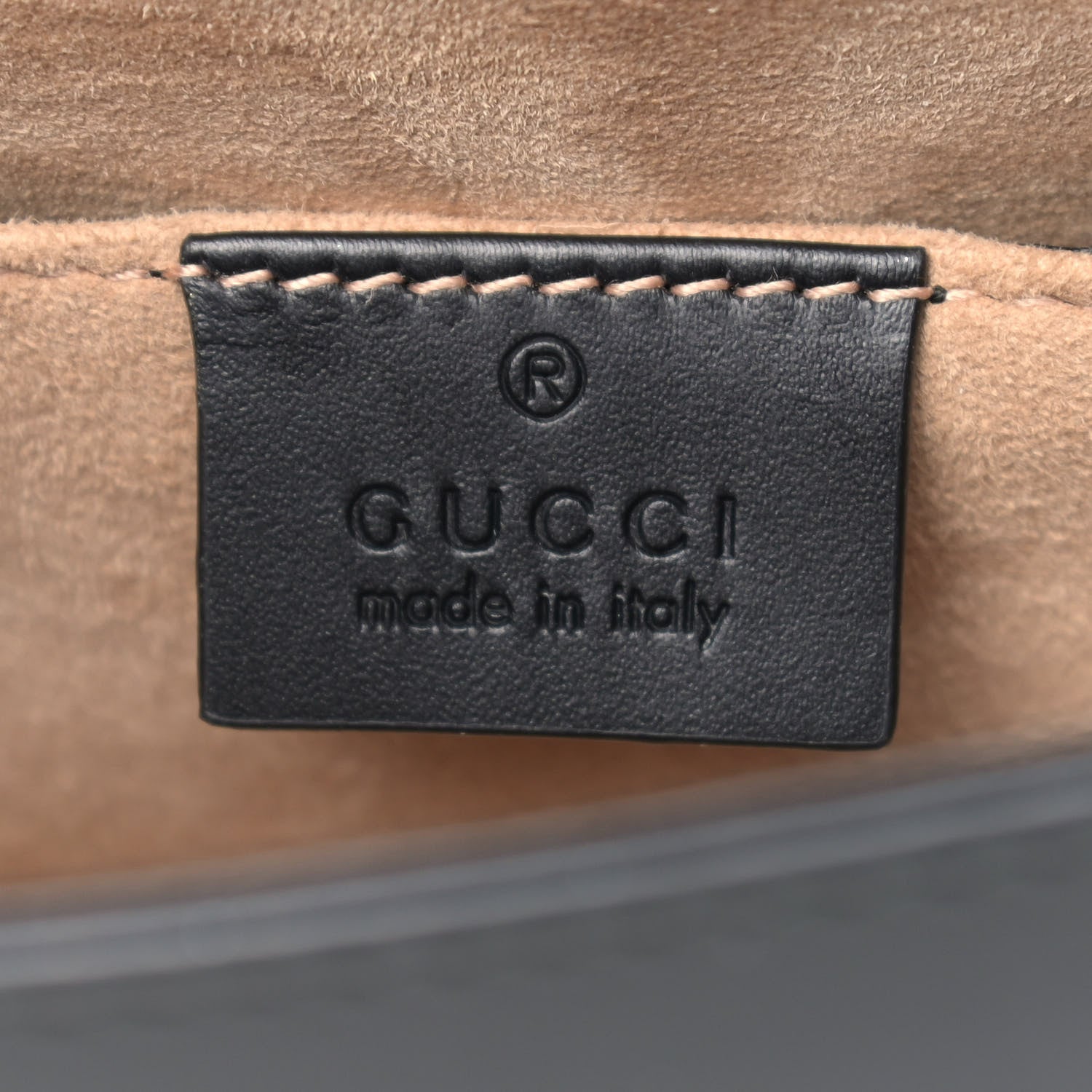 Gucci Calfskin Mini Sylvie Top Handle Bag Black 6 of 9