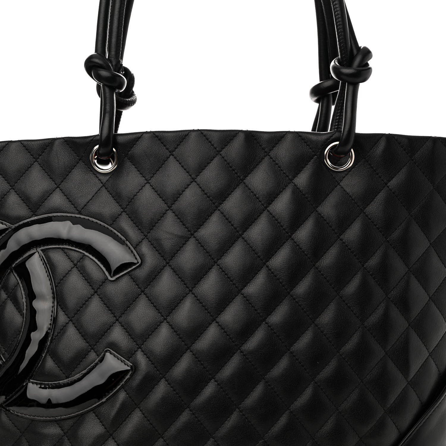 Chanel Calfskin Quilted Large Cambon Tote Black 9 of 13