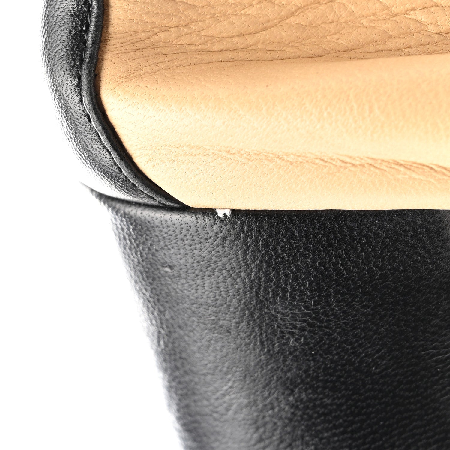 Chanel Lambskin Patent CC Elastic Stretch Pumps 40 Beige Black 9 of 9