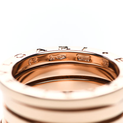 Bulgari 18K Rose Gold B.Zero1 Four-Band Ring 54 6.75 4 of 5