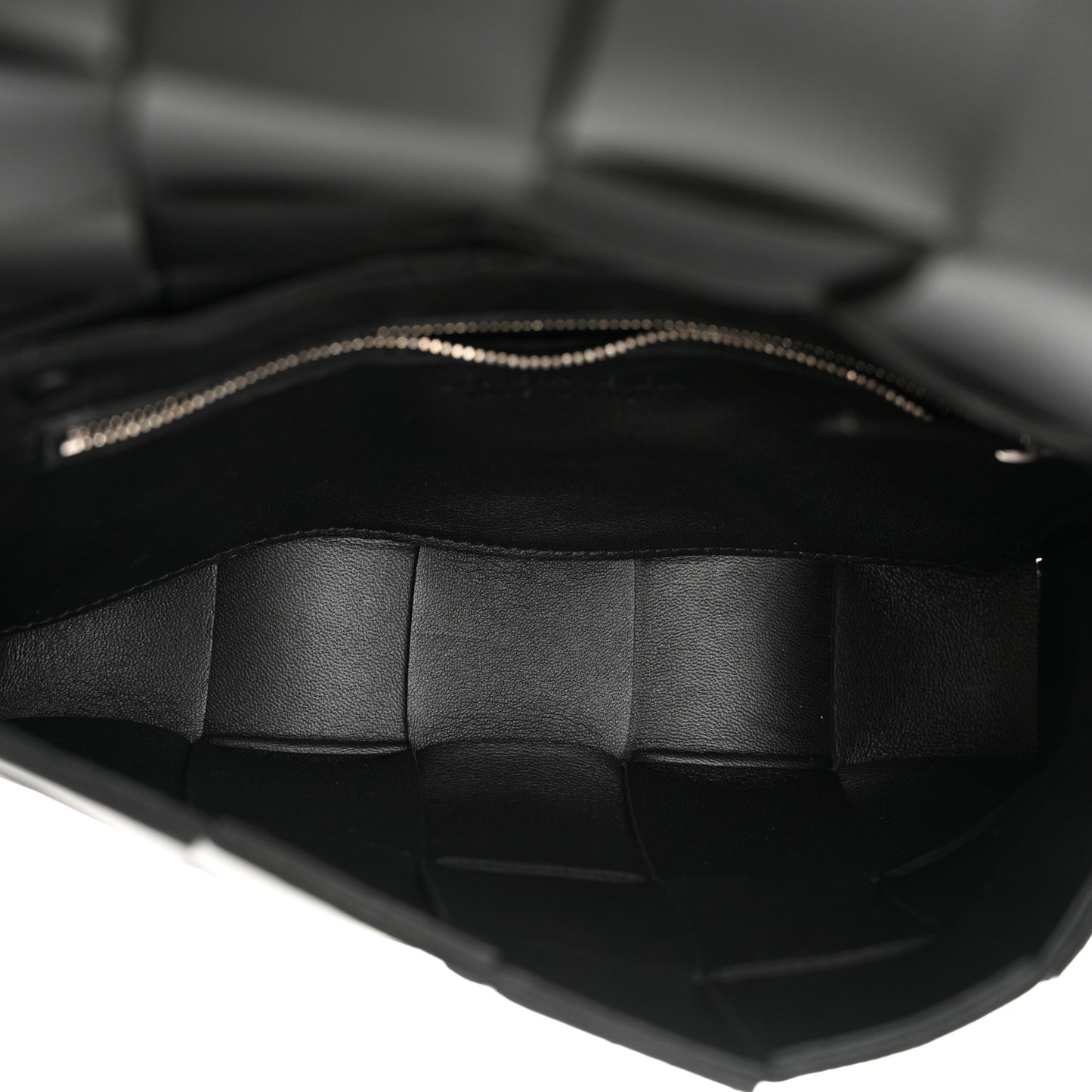 Lambskin Maxi Intrecciato Cassette Crossbody Bag Black