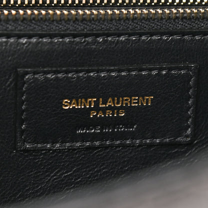 Saint Laurent Lambskin Quilted Monogram Gaby Chain Bag Black 6 of 10