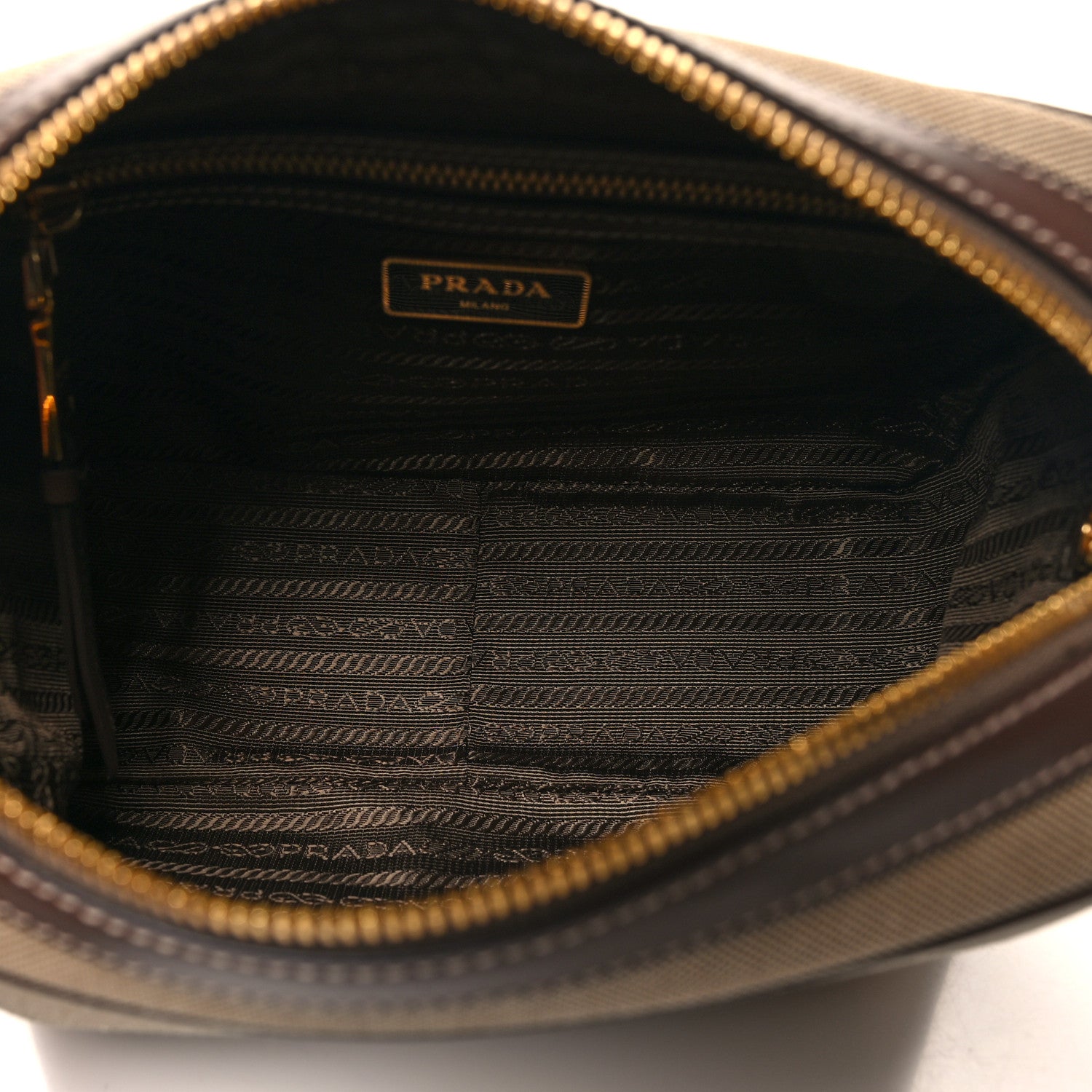 Prada Jacquard Logo Camera Bag Corda Bruciato 5 of 9