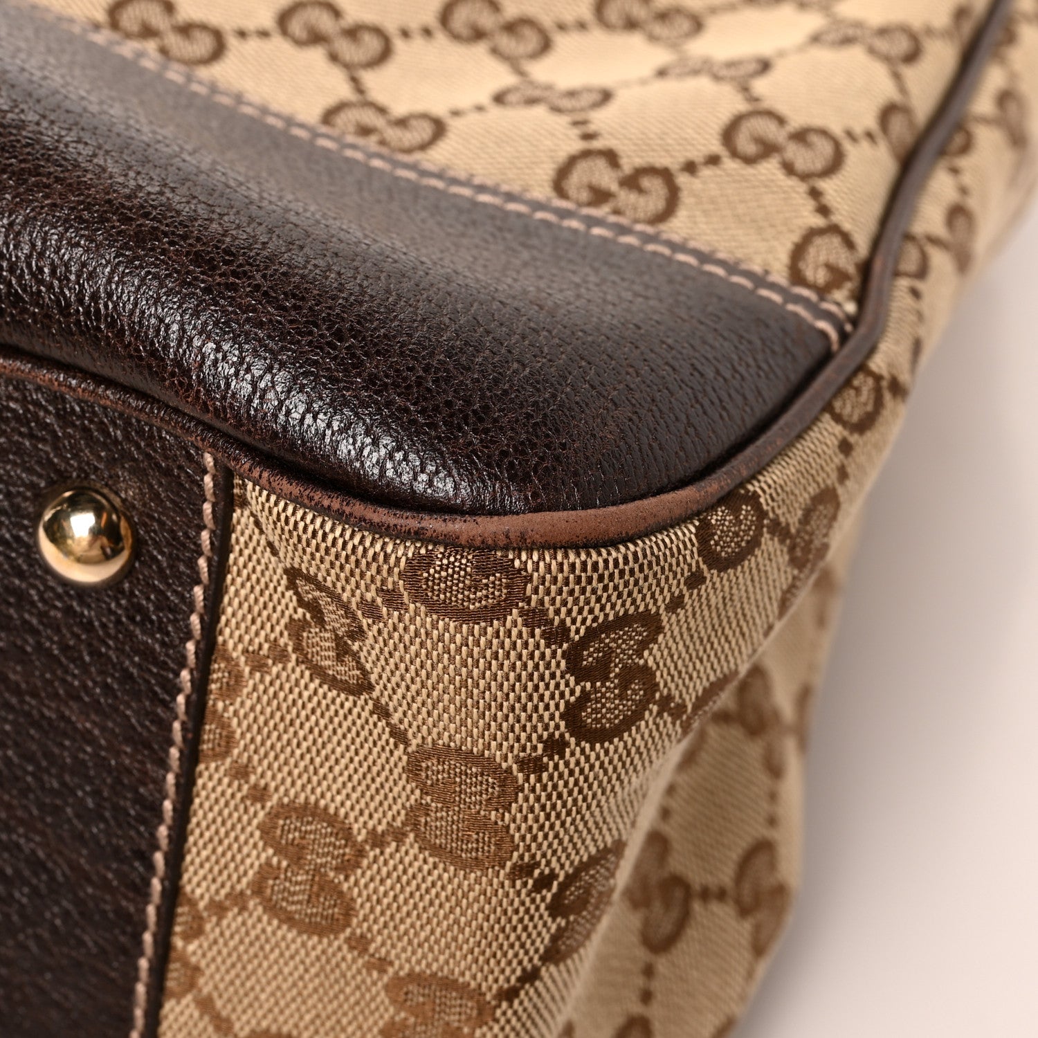 Gucci Monogram Large Princy Tote Dark Brown 11 of 13