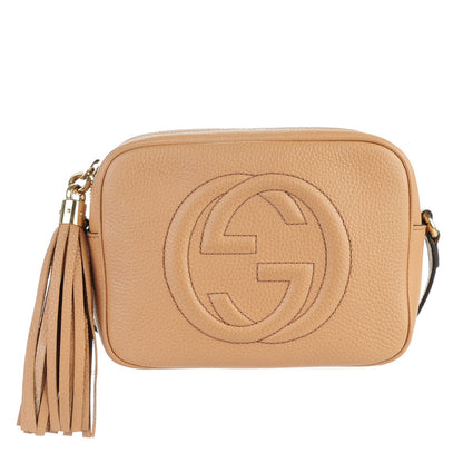 Gucci Pebbled Calfskin Small Soho Disco Bag Rose Beige 1 of 7