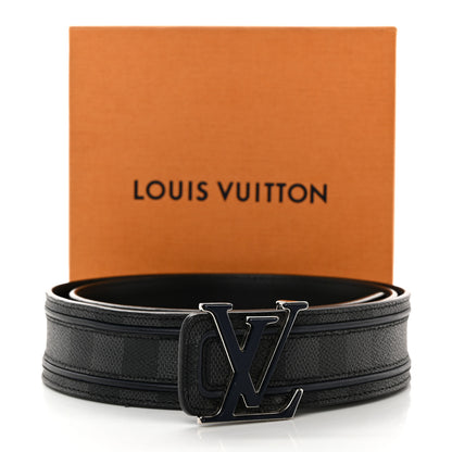 Louis Vuitton Damier Graphite 40mm LV Initiales Belt 110 44 Black 7 of 7