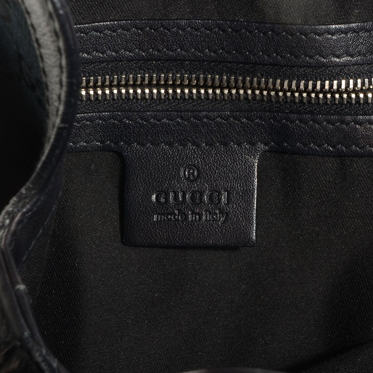 Gucci Monogram Medium Indy Top Handle Hobo Black 6 of 7