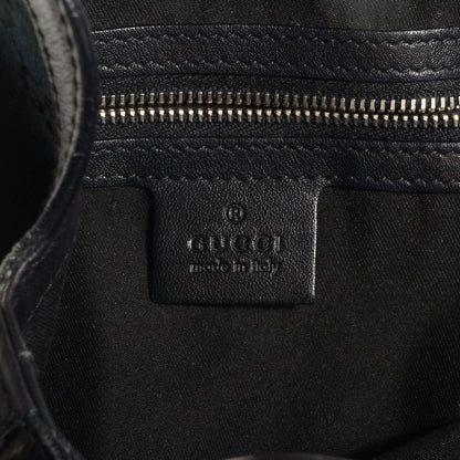 Gucci Monogram Medium Indy Top Handle Hobo Black 6 of 7