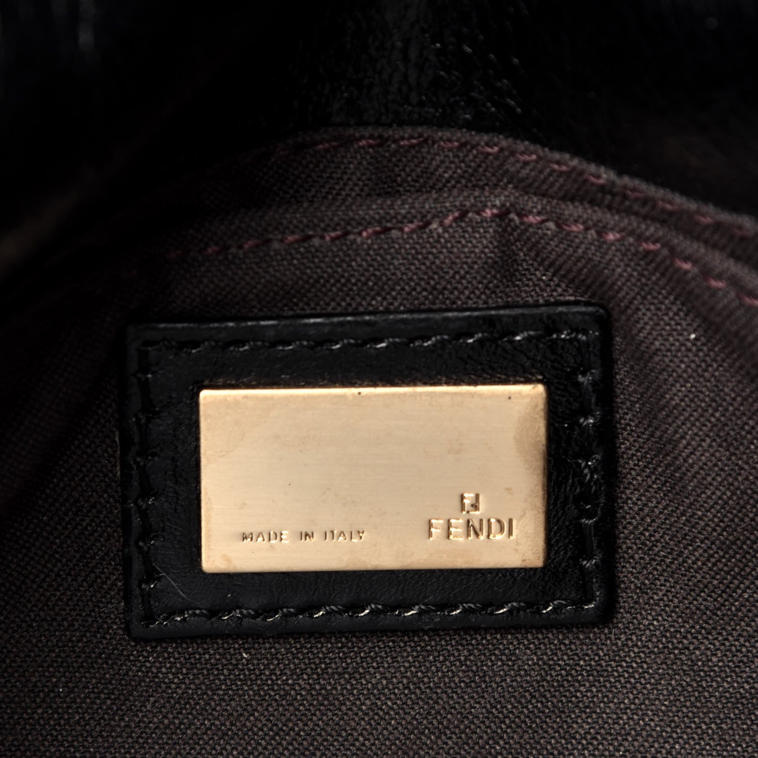 Fendi Calfskin Baguette Black 6 of 9