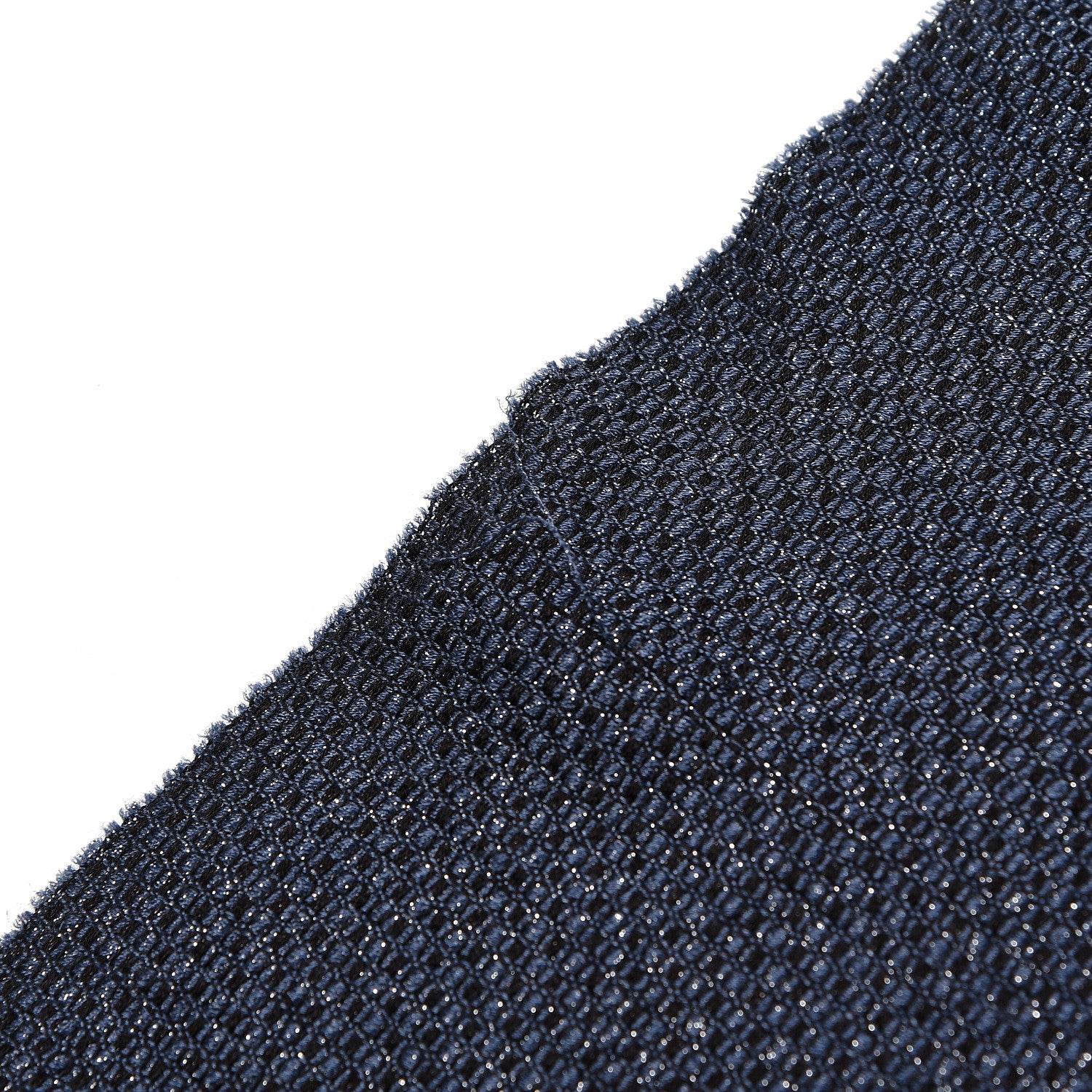Chanel Cashmere Silk CC Fringe Scarf Blue 8 of 8