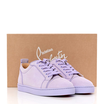 Christian Louboutin Veau Velours Louis Junior Flat Sneakers 40 Lilac Smoke 16 of 16