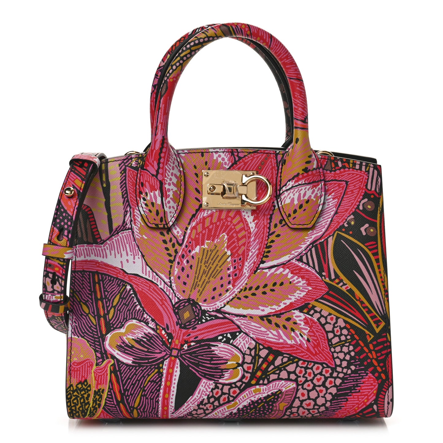 Calfskin Batik Print Small The Studio Bag Multicolor