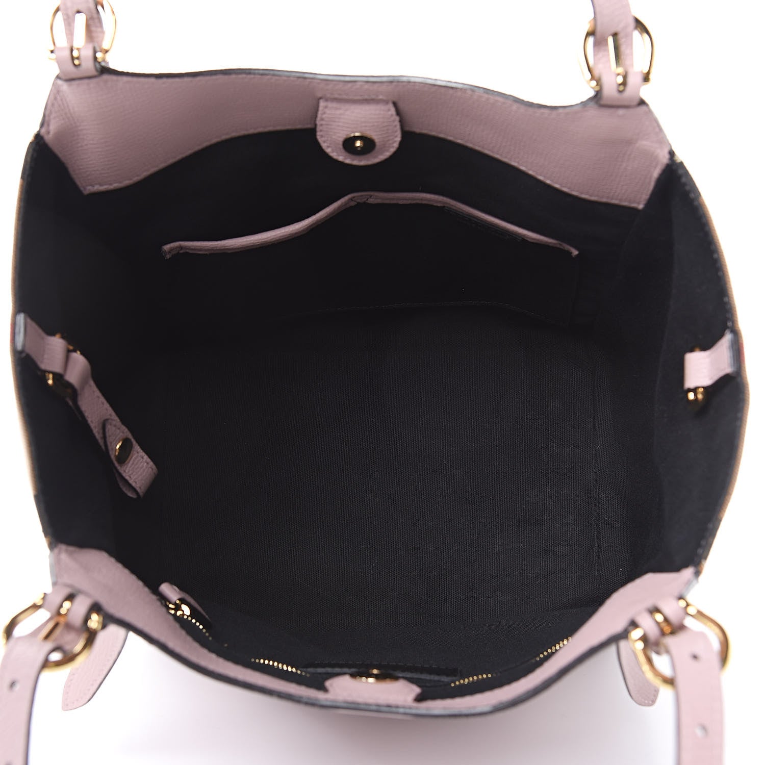 Burberry Grainy Calfskin House Check Small Canterbury Tote Pale Orchid 5 of 12