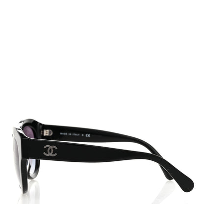 Chanel Acetate Butterfly Sunglasses 5371 Black 3 of 8