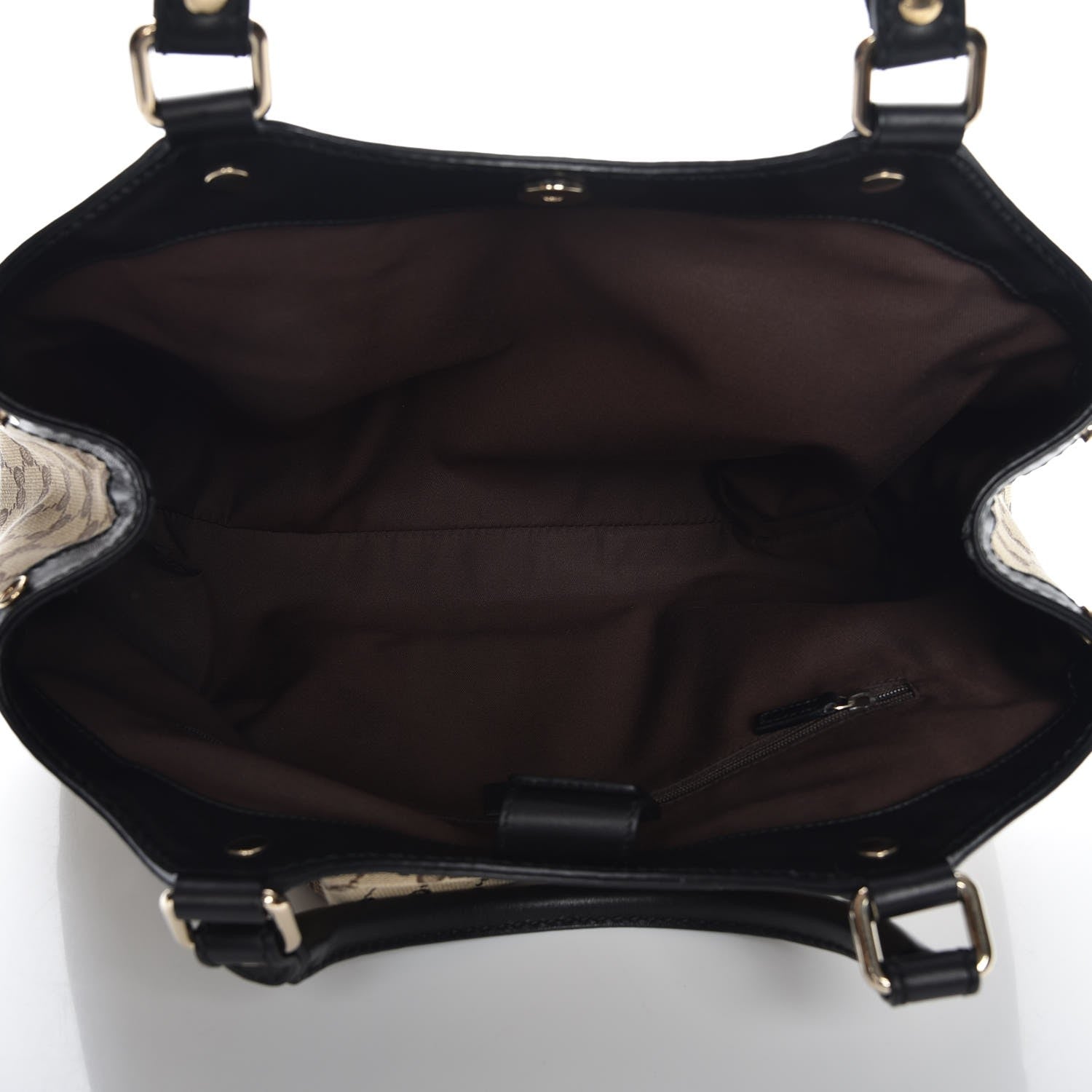 Gucci Monogram Medium Sukey Tote Beige Ebony Black 5 of 7