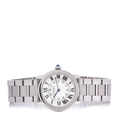 Cartier Stainless Steel 29mm Ronde Solo Quartz Watch 3 of 6