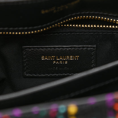 Saint Laurent Tweed Toy Loulou Shoulder Bag Black 7 of 11
