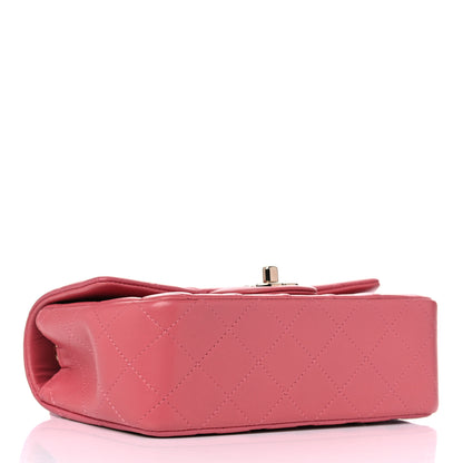 Chanel Lambskin Quilted Valentine Charms Mini Rectangular Flap Pink 4 of 10