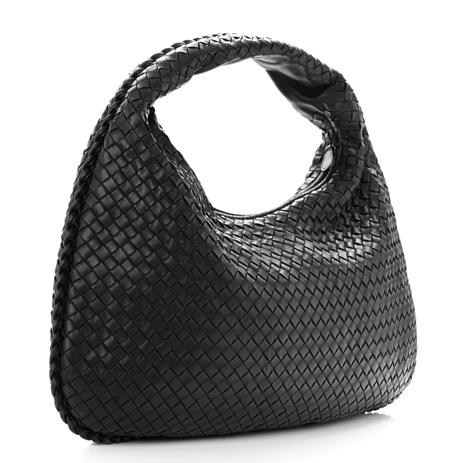 Bottega Veneta Nappa Intrecciato Large Veneta Hobo Black 3 of 10